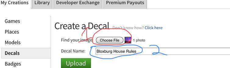 Rules For My Bloxburg House That I Made A Few Weeks Ago Fandom - how to make a decal on roblox bloxburg