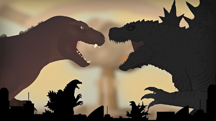 Heisei Godzillasaurus (1991) VS Minus One Godzillasaurus (2023) || Kaiju Battle Animation