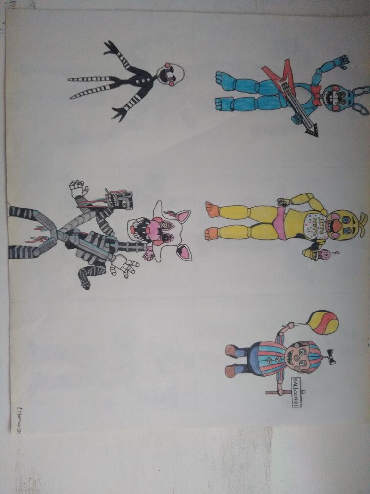 Encontré los primeros dibujos que hice de Five Nights at Freddy's, por eso  son tan feos. | Fandom
