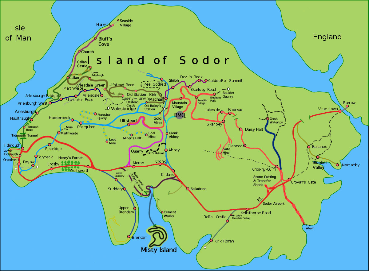 Sodor Season 1-24 Map | Fandom