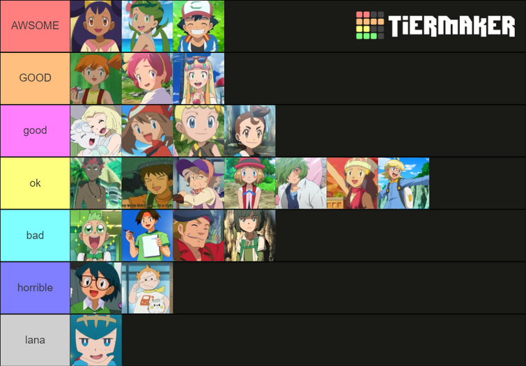 My Ash's pokemon Tier list : r/pokemonanime