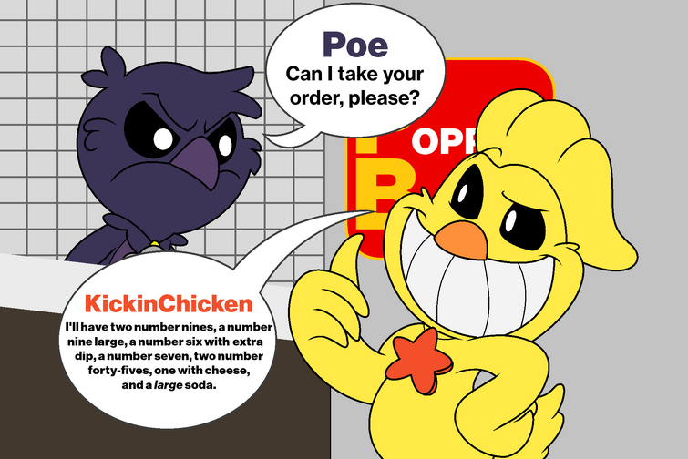 KickinChicken Takes His Order (Comedy) Fandom
