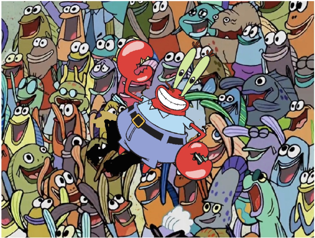 Mr. Krabs goes crowd surfing! | Fandom