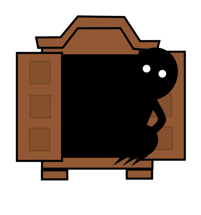 POV Hide was trying to leave the closet but you caught Hide trying to