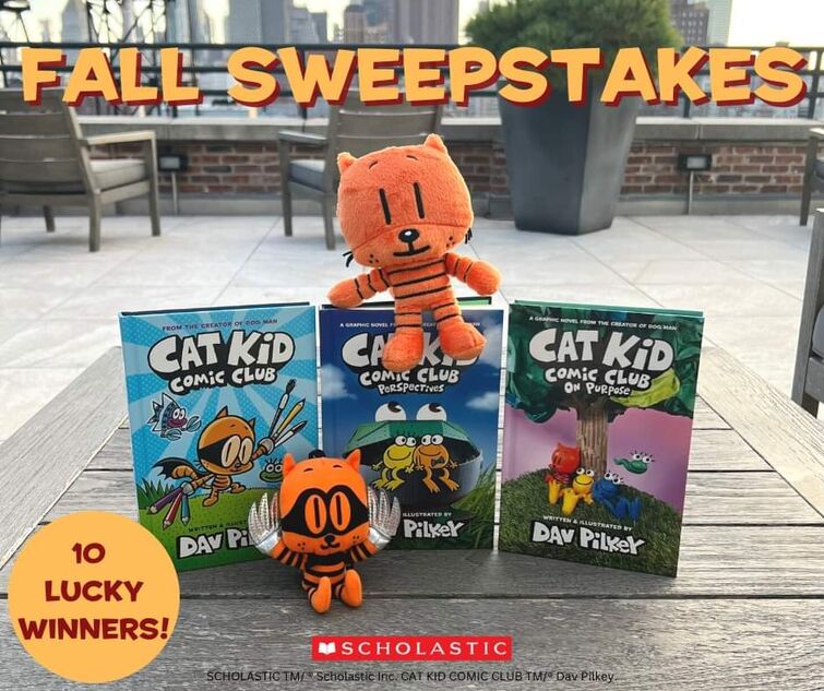 Cat Kid Comic Club Fall 2022 Sweepstakes from Scholastic