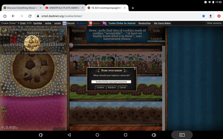 Cookie clicker hack with name of hack 
