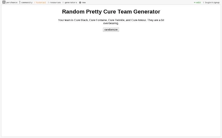 I Made A Precure Team Generator Fandom