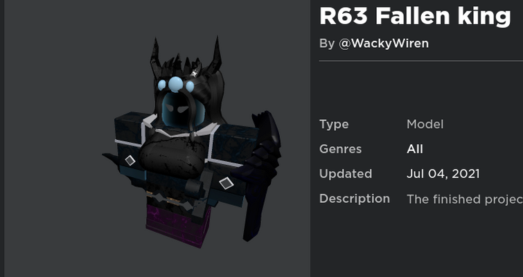 A r63 fallen king model existed.
