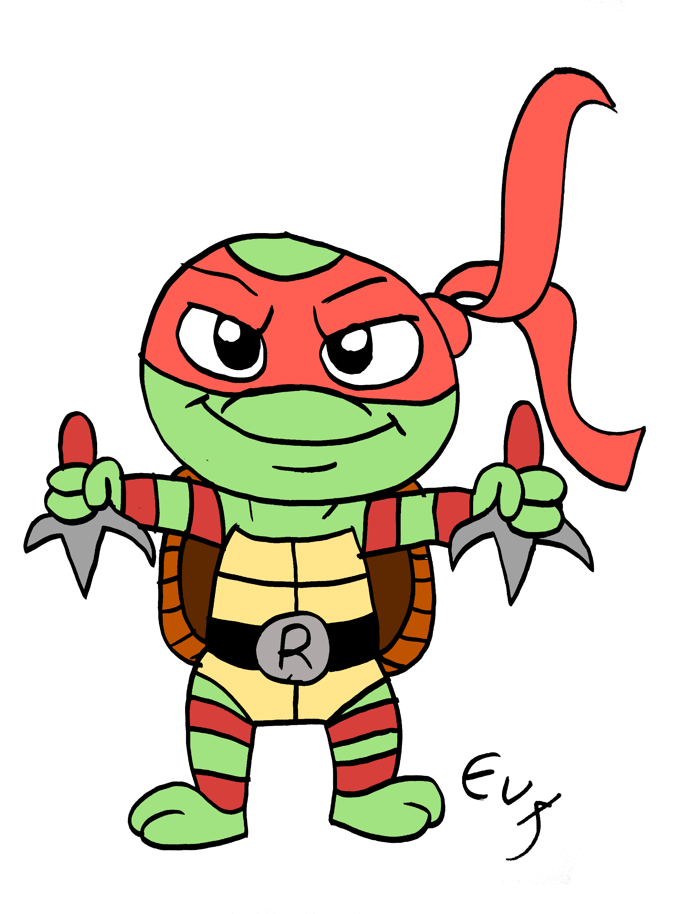 Teenage Mutant Ninja Turtles Mutant Mayhem Green Mutation chibi