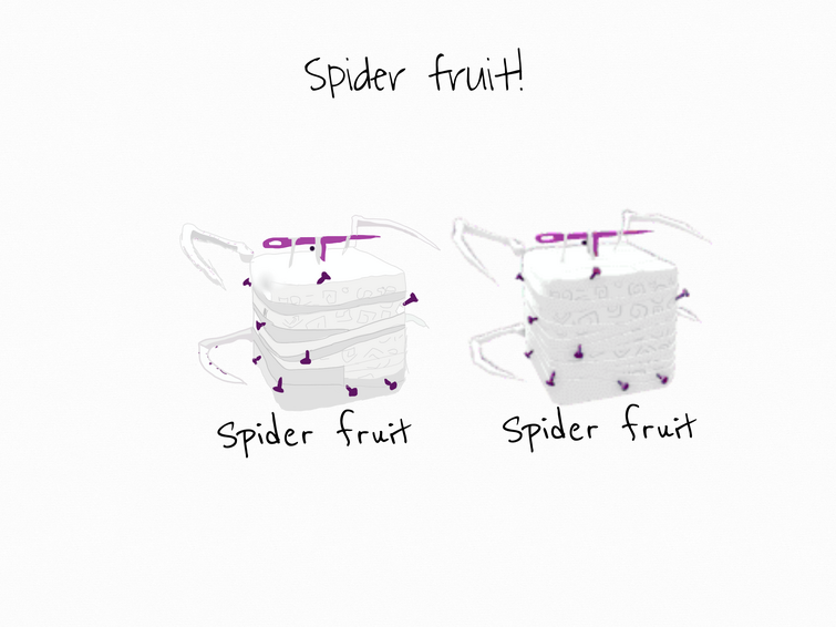 I'm drawed spider fruit!