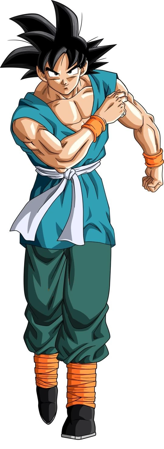Why does goku wear the blue gi at the end of z? Fandom
