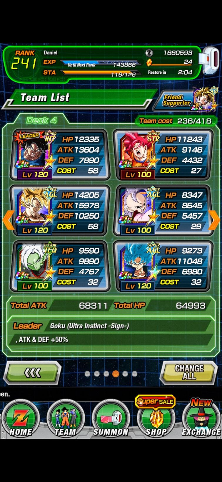 Can i farm any of there SA str goku teq fusion Zamasu agl west