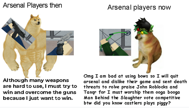 ARSENAL : The Weird Meme Version - Roblox