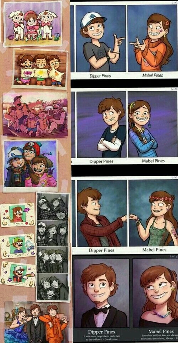 Dipper and Mabel Pines Evolution From Child to Adult Fandom