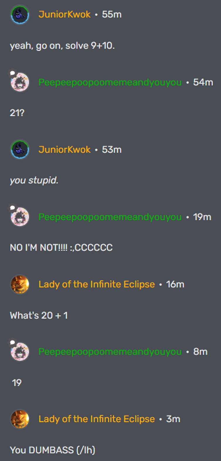 you DUMBASS- | Fandom