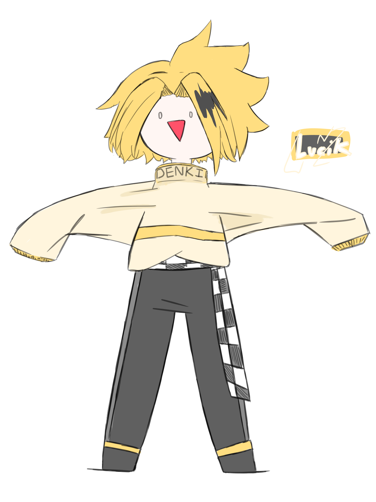 Adorable Cute Denki Fanart.