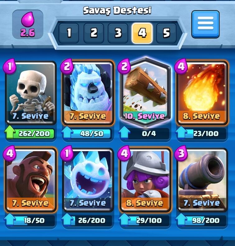 2.6 Hog cycle  Best Clash Royale decks for challenges
