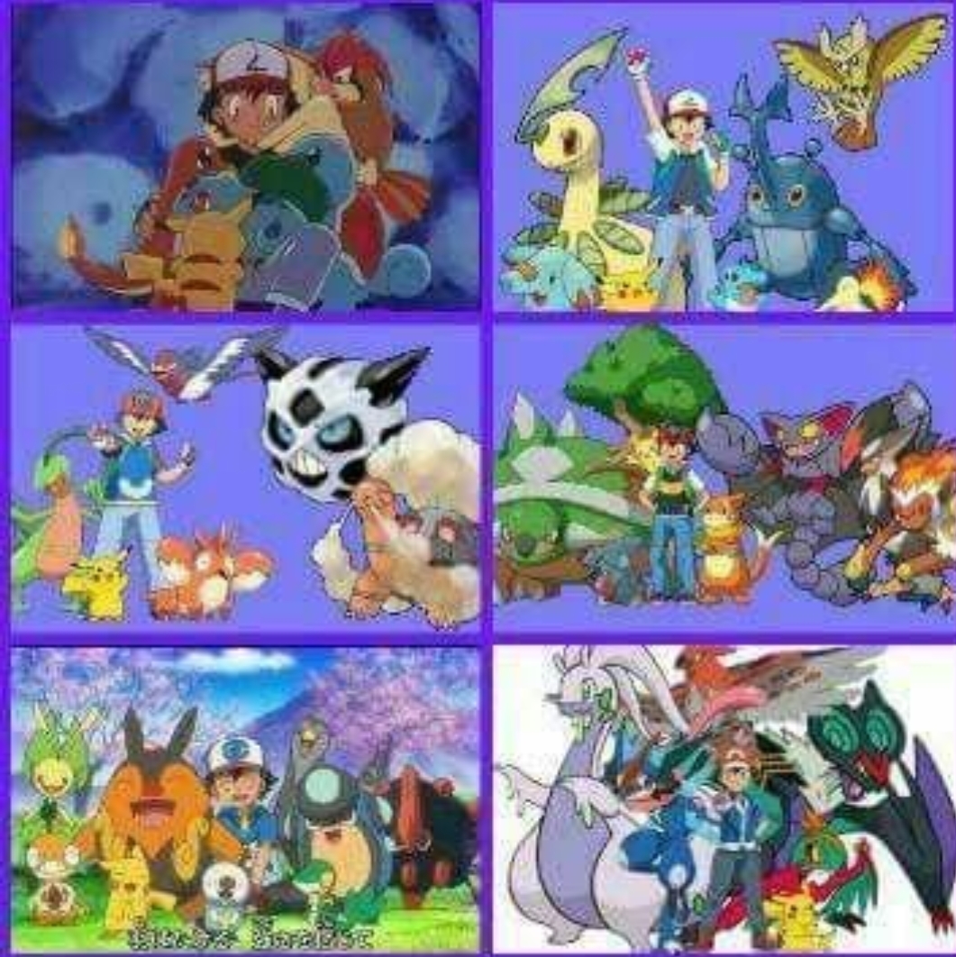 Ash's Pokemon Teams Throughout the Regions 
