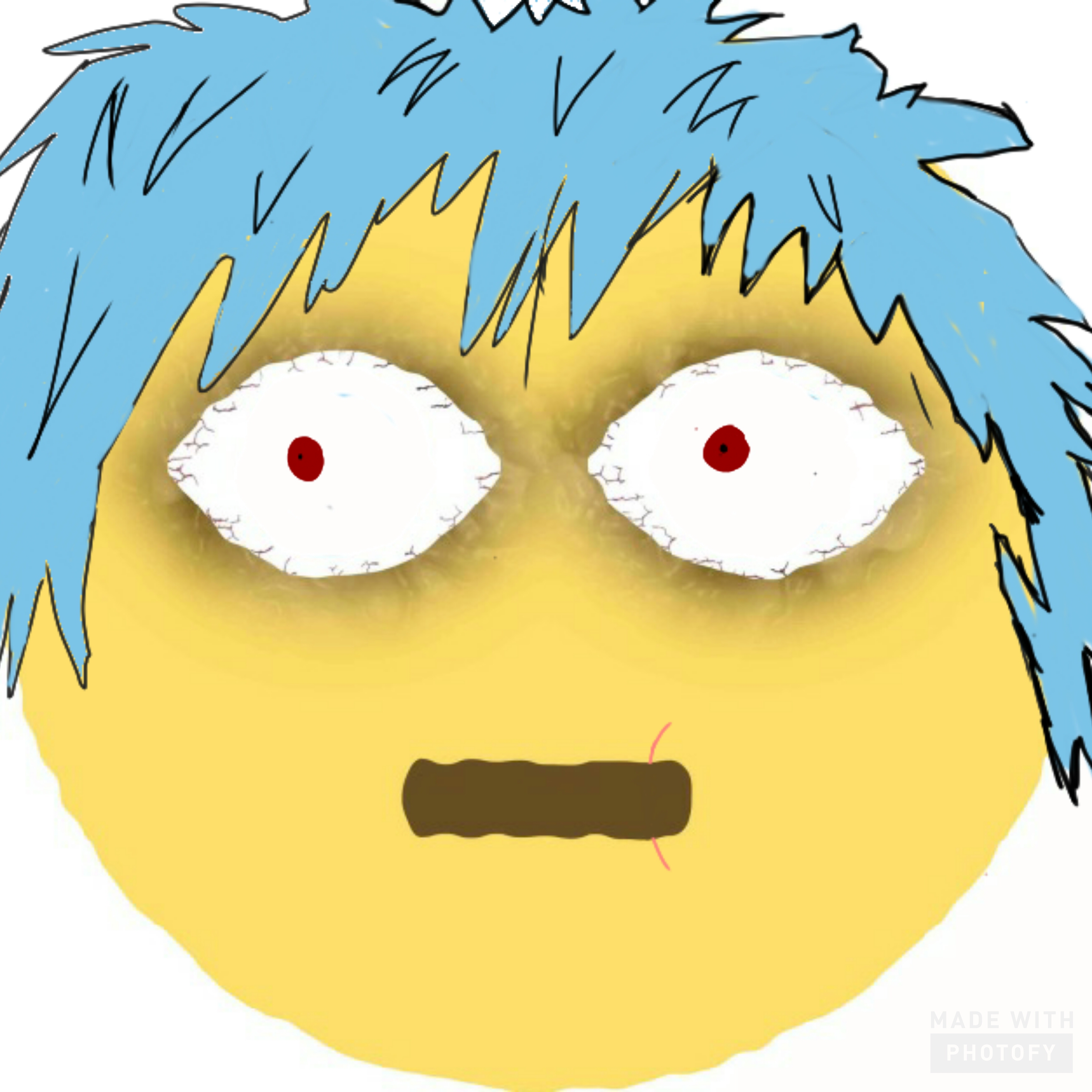 Day 2 Of Using My Nonexistent Art Skills And Turning Emojis Into Mha Characters Cursed Shigiraki Fandom