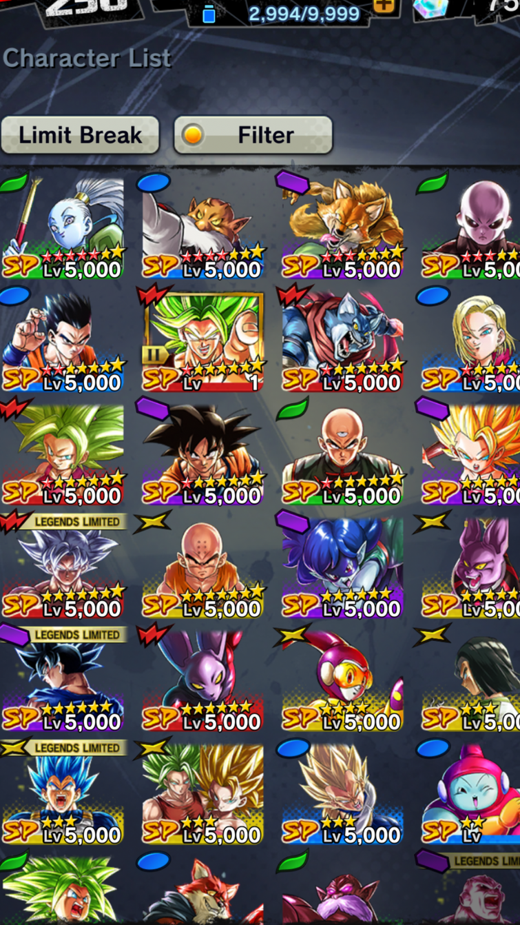 Dragon Ball Legends Team Builder