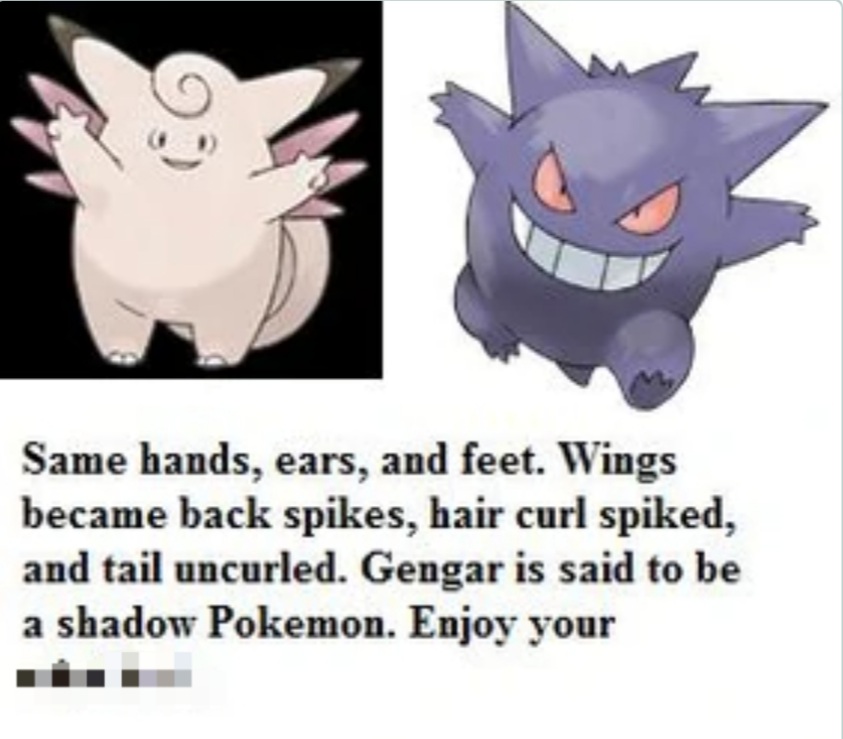 gengar and clefable love