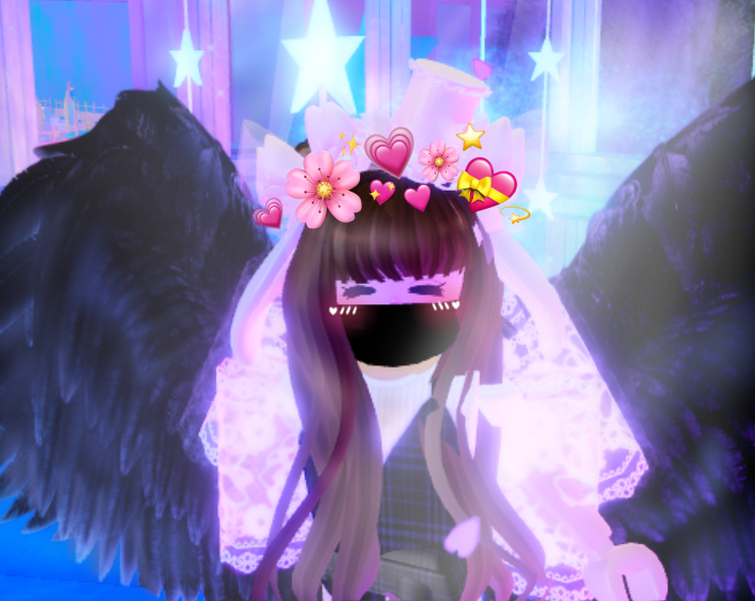 A little edit I made of my Royale high avatar~!