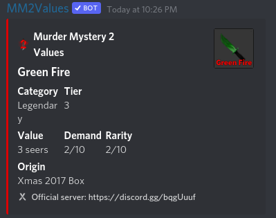 Idk much about mm2 values but I did this trade ( was it good?) btw the seer  is green but I didn't find a green one so 🤷‍♀️ : r/MurderMystery2