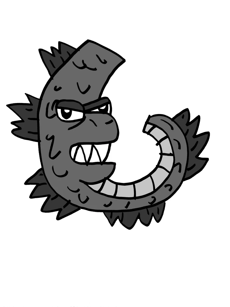 My drawing of Alphabet Lore Godzilla | Fandom