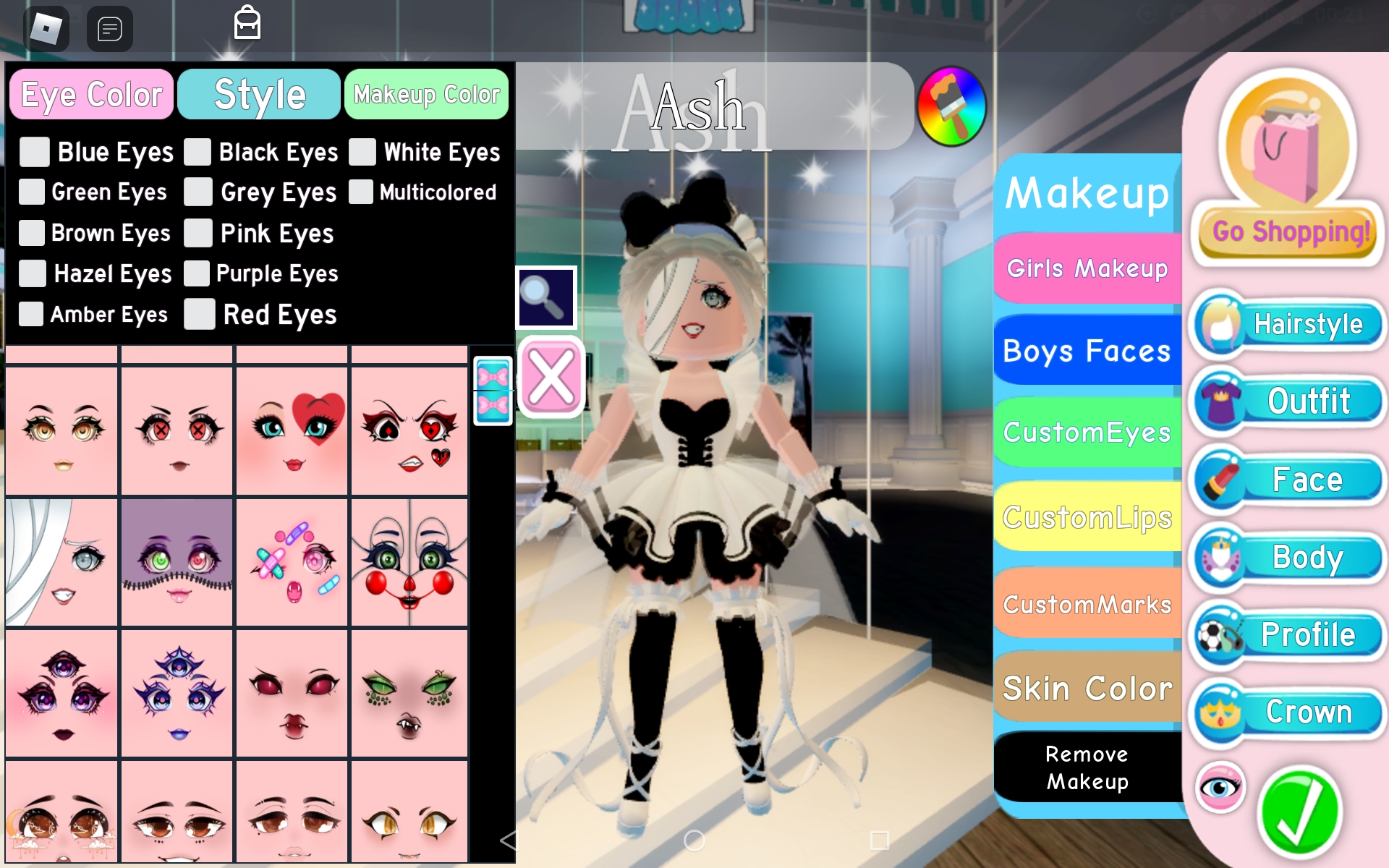 aesthetic makeup roblox royale high faces