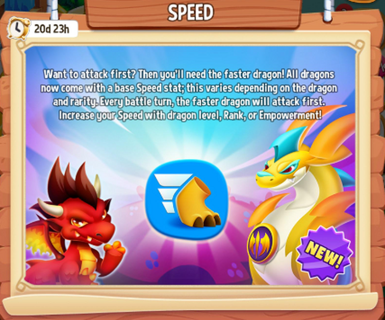 New Speed Stat - Dragon City 