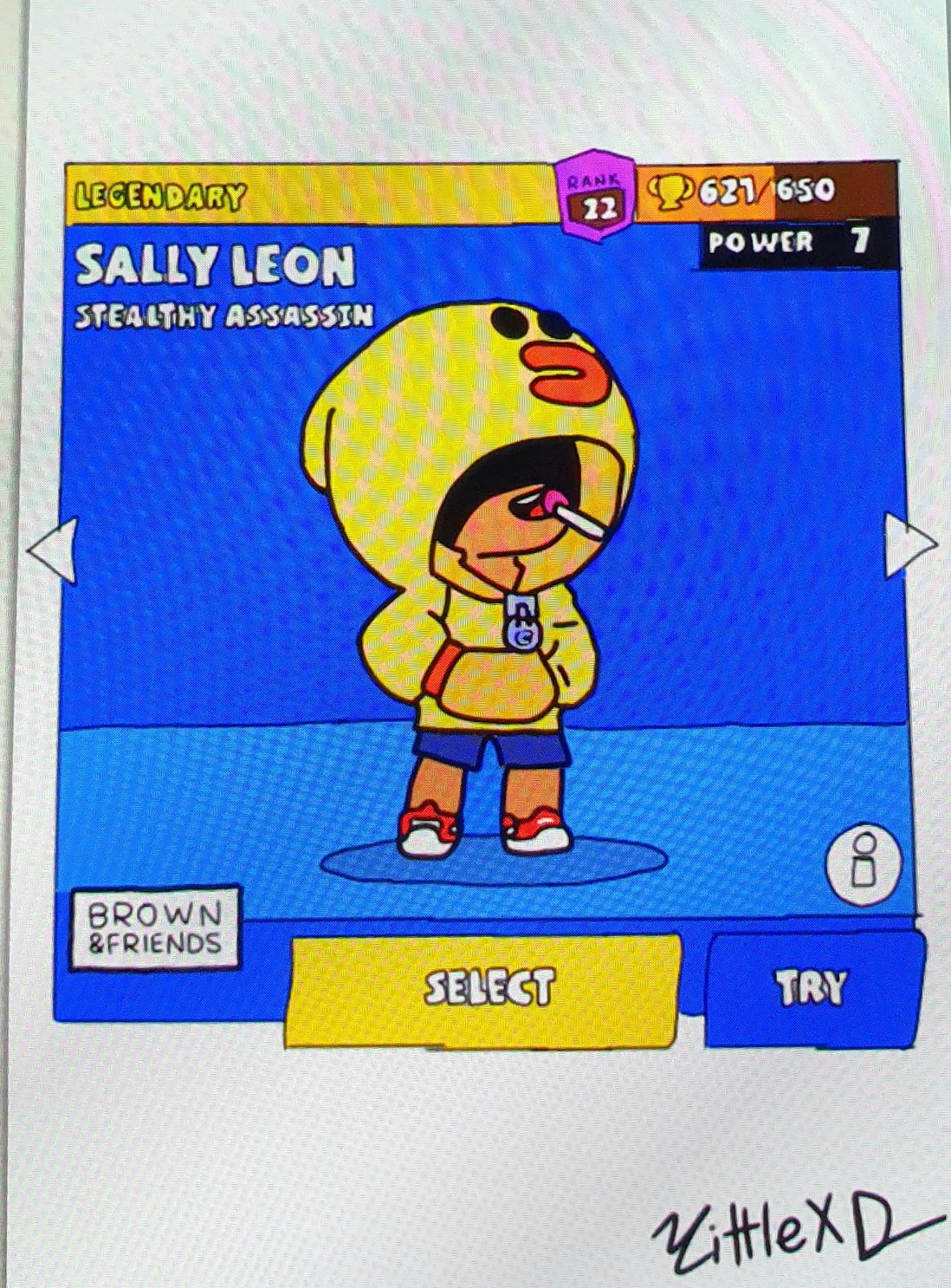 brawl stars skin sally leon