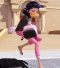 What actually makes Marinette trip in the opening seen | Fandom