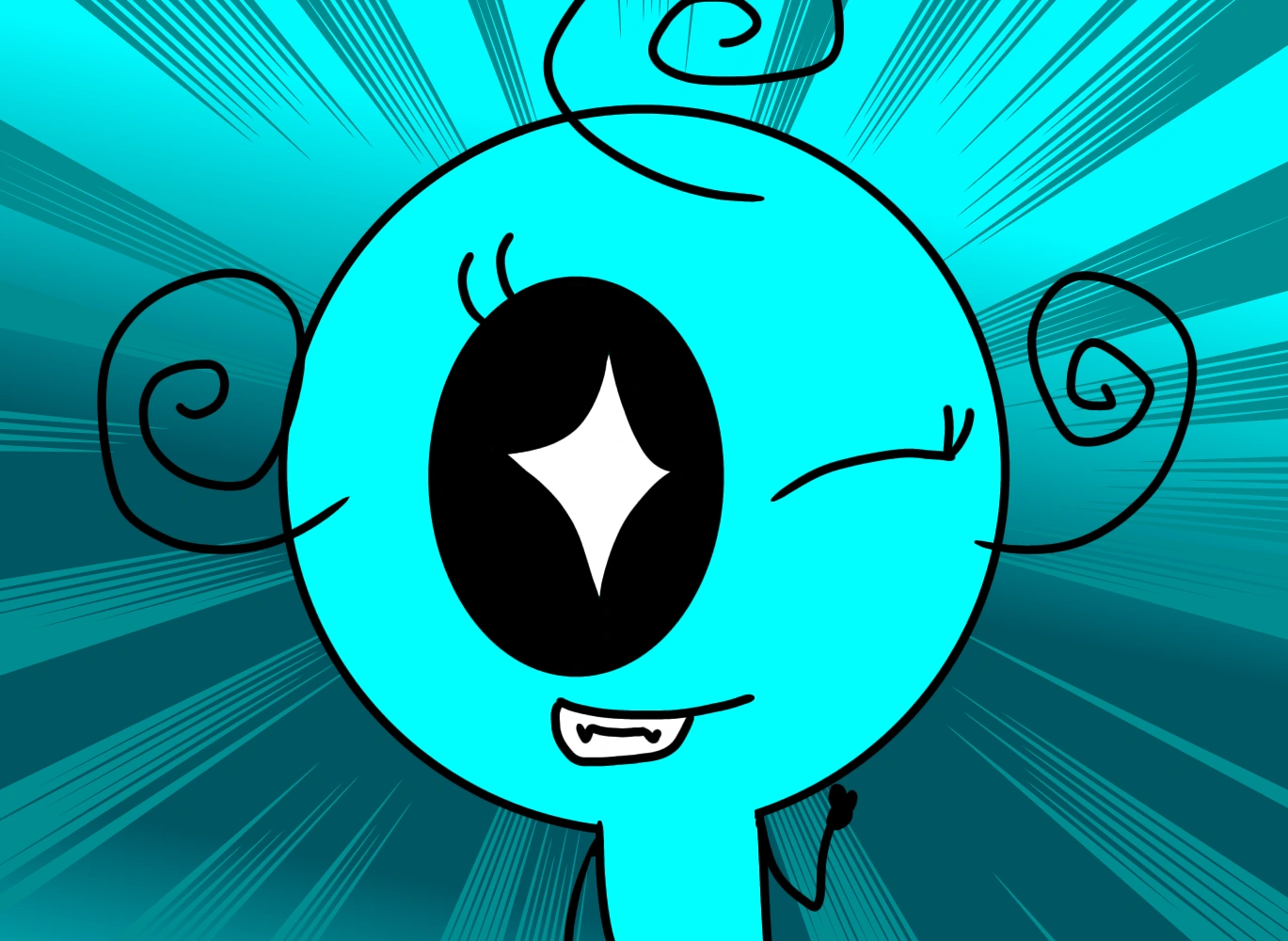 I drew this while watching the BucketBall Game Fandom