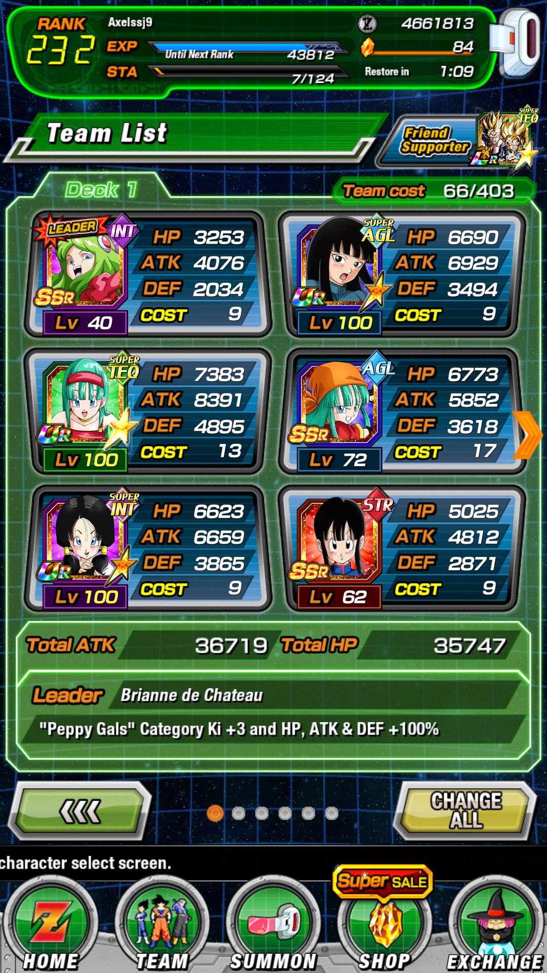 Rate My Peppy Gals Team And Tell Me Who Should I Change C