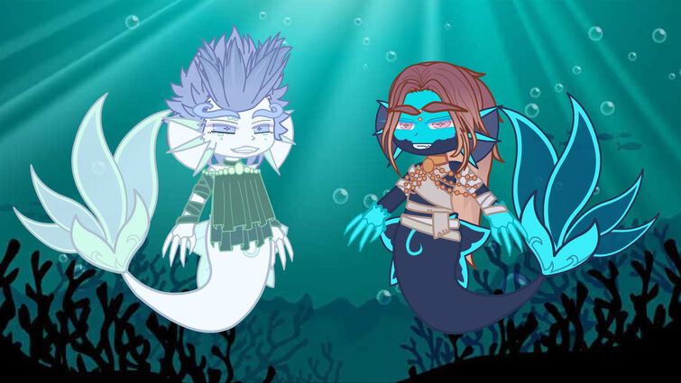 The krew and friends as mermaids/merman gacha club