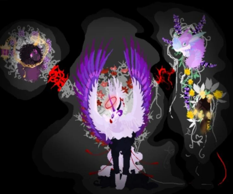 "even.. roses have thorns dont they?" // oc art Fandom