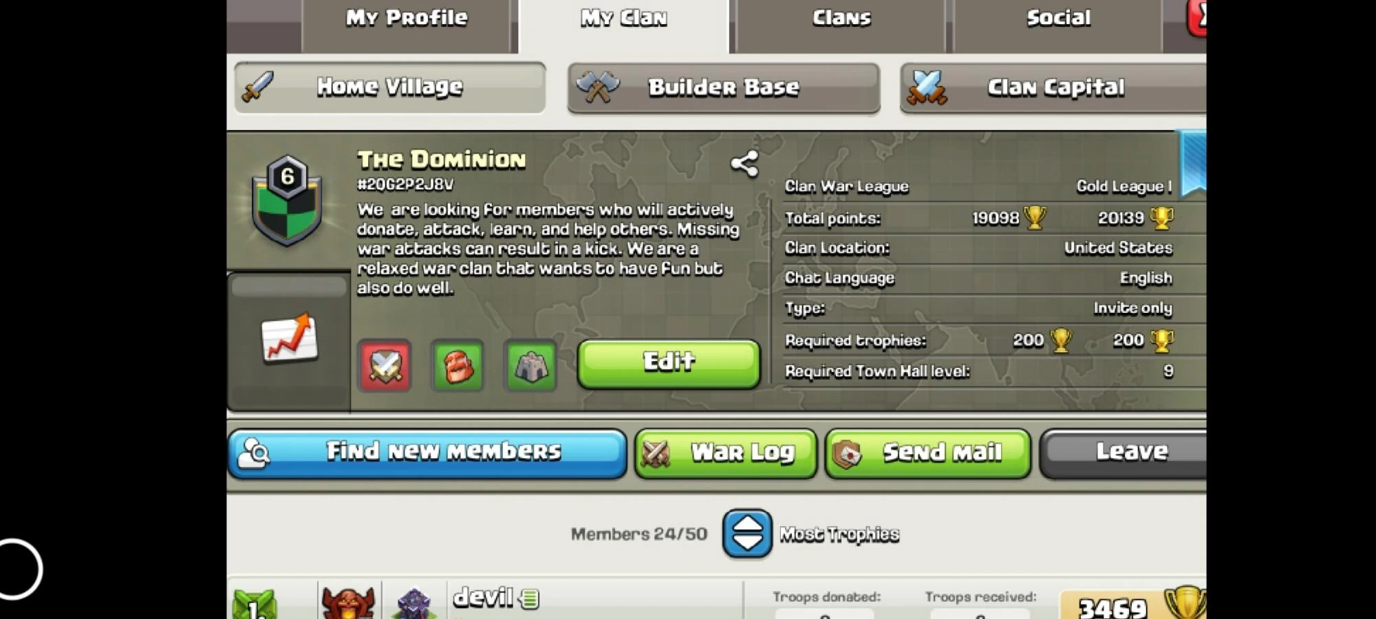 The Dominion is recruiting comment if you're interested in joining