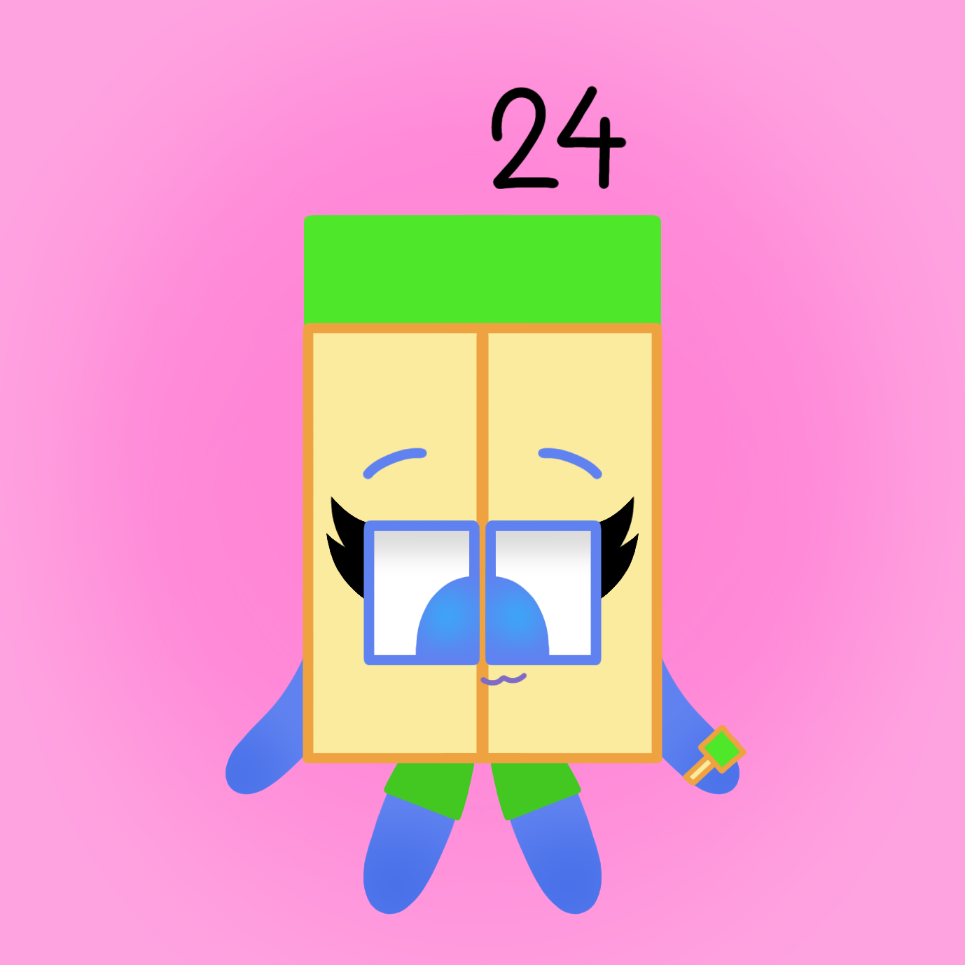 I tried drawing Numberblock 24 in another arrangement! | Fandom