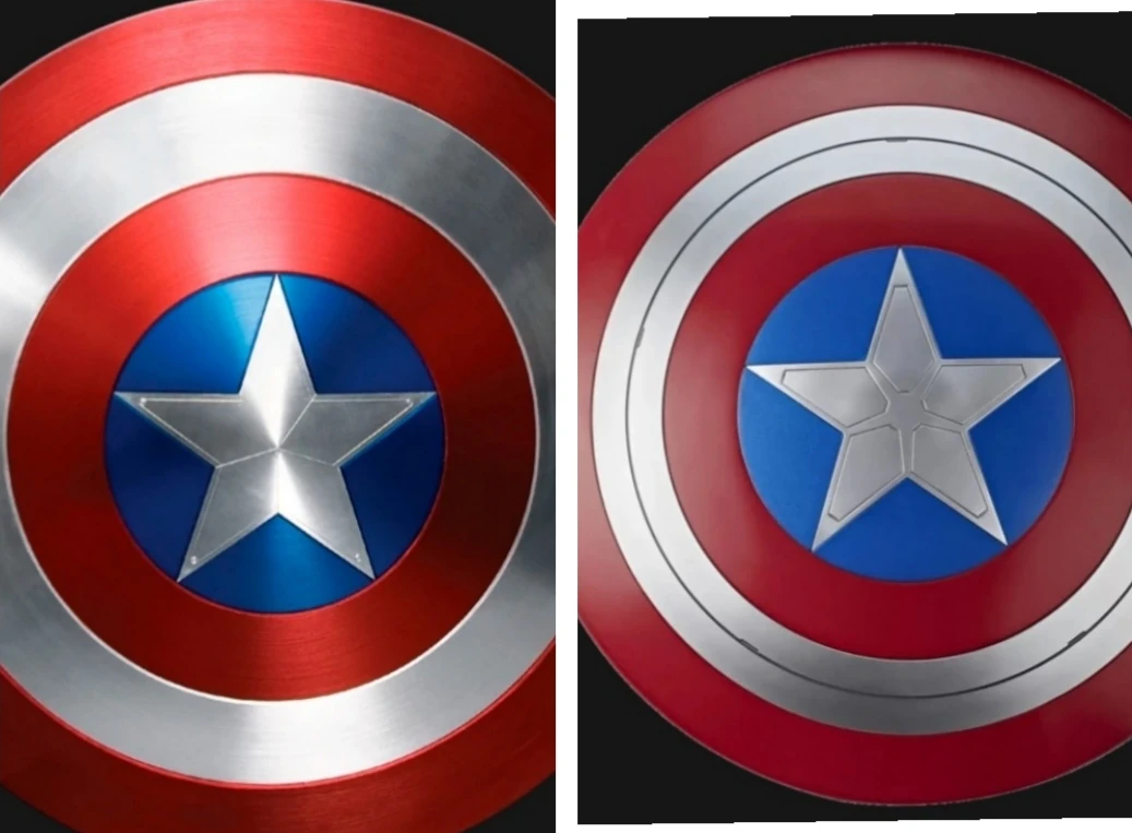 Anybody notice/ know why Captain America's shield looks Fandom