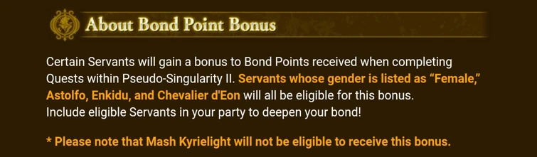 Enkidu and d'Eon, I can understand, but Astolfo is a boy !!! And Mash (because... explain me please)