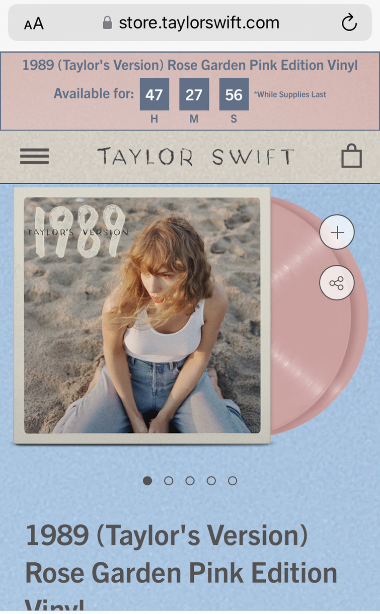 Taylor Swift - 1989 (Taylor's Version) [Rose Garden Pink Vinyl]