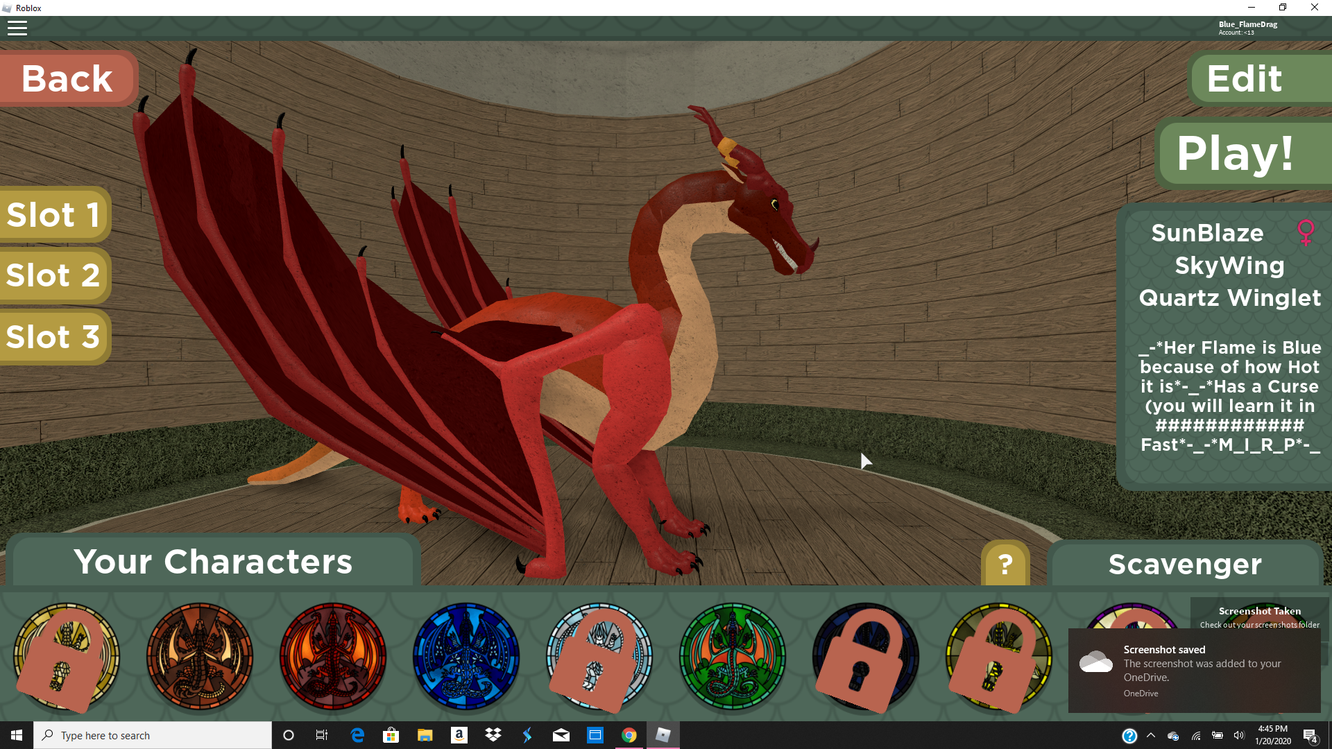 My Wof Ocs On Wings Of Fire Game On Roblox Fandom - it on roblox