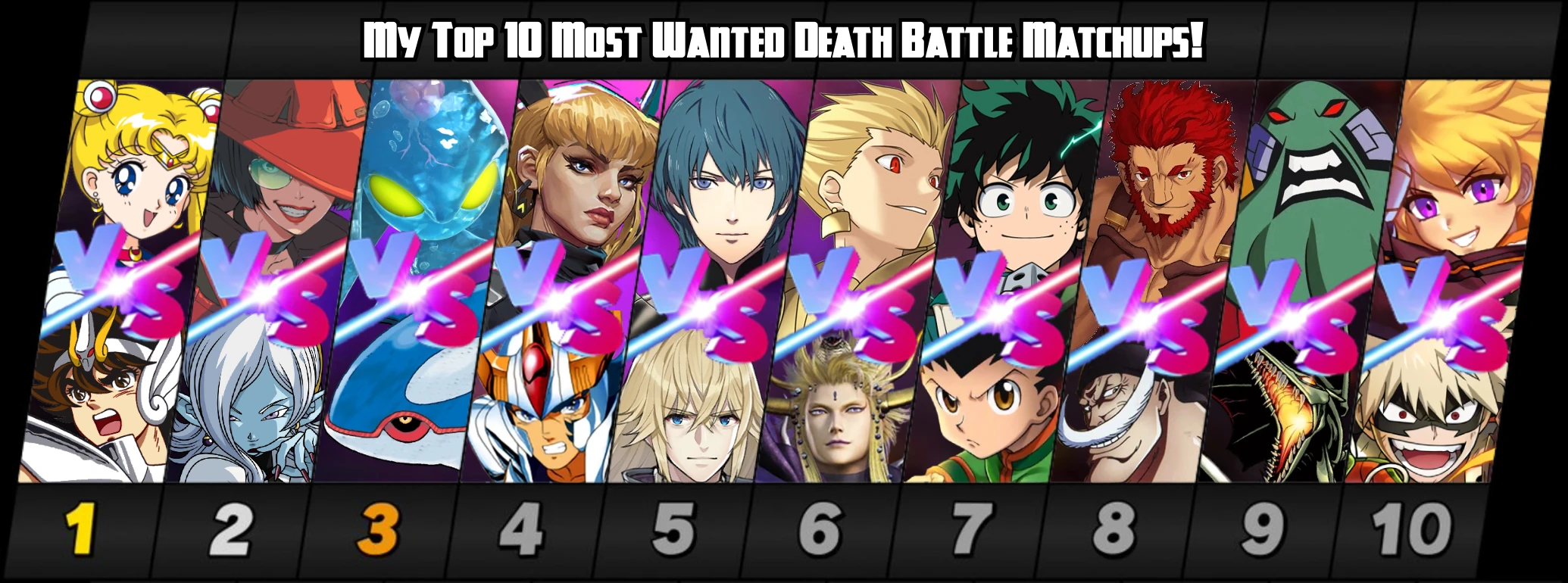 I Made This For My Top 10 Most Wanted Death Battle Matchups Fandom