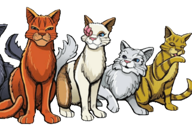 Swiftpaw, Tigerheart, brokenstar, sandstorm, yellowfang