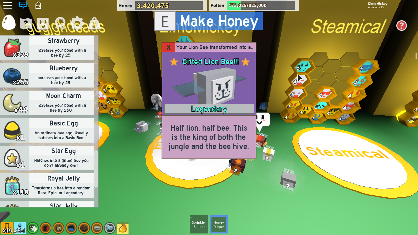 Discuss Everything About Bee Swarm Simulator Wiki Fandom - gifted bee update codes in roblox bee swarm simulator