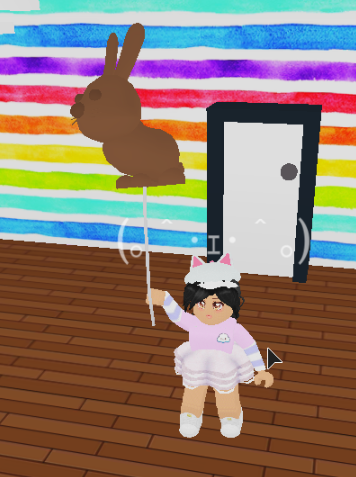 Trading My Choco Bunny Balloon Or Wot Ever It Was Called And More Fandom - creepy bunny group roblox