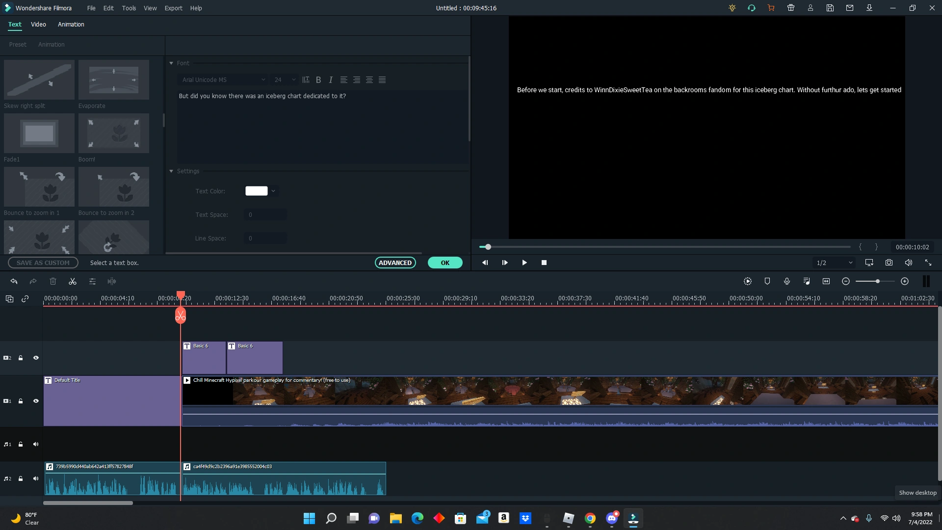 got the script complete, im making the video rn (no voice, im using TTS ...