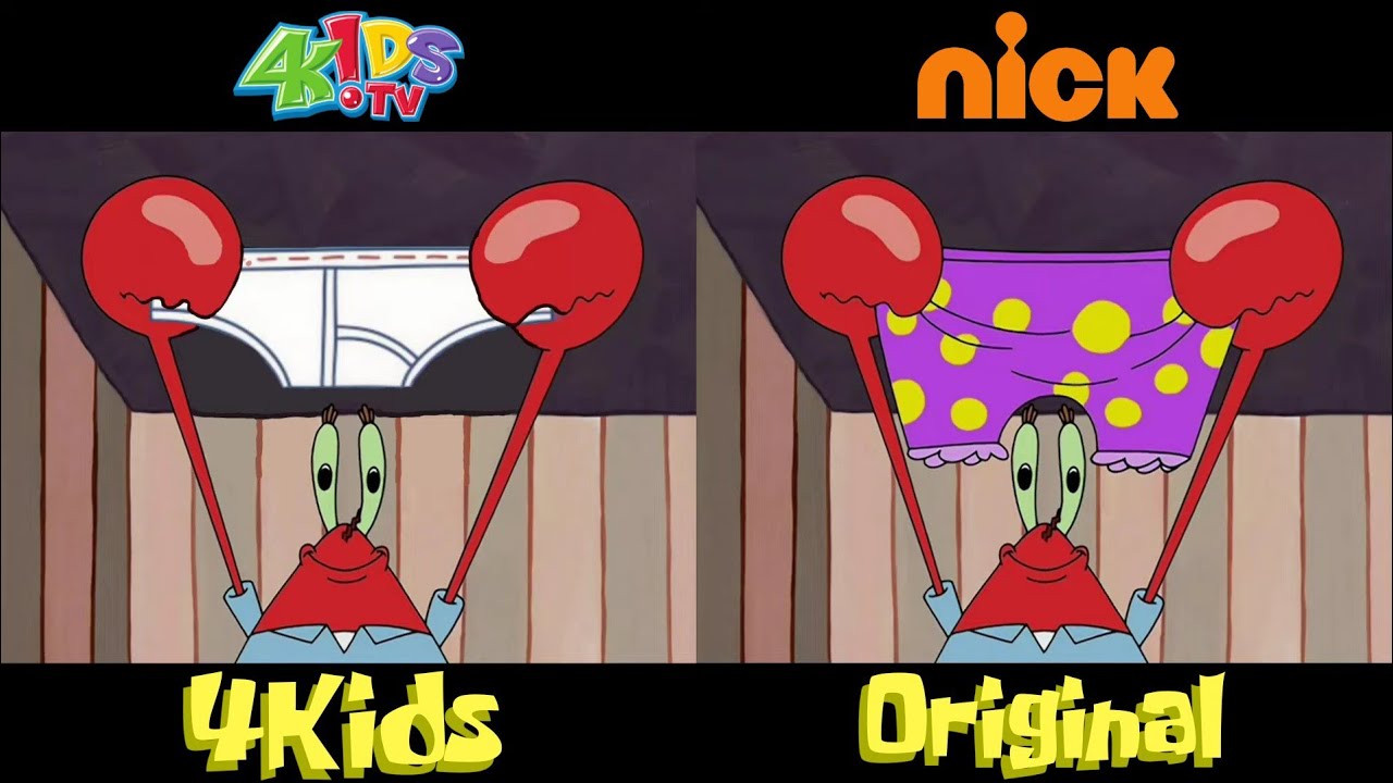 4Kids censorship in SpongeBob | Fandom