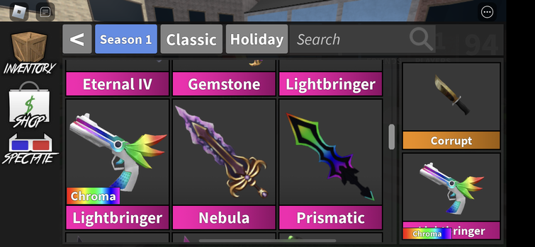 Trading Sakura knife and/or Chroma Gemstone for a bunch of the following  godlys
