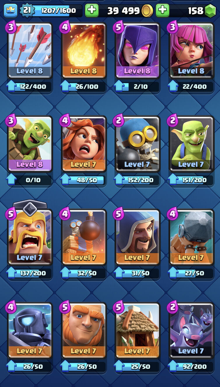 Mortar Deck Which Helps Me Push to Arena 7 at Level 6 – Clash